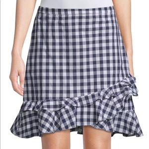 Draper James Gingham Print Skirt